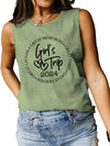 Explore More Collection - Letter Graphic Round Neck Tank