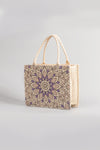 Explore More Collection - Flower Straw Weave Tote Bag