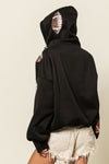 Explore More Collection - BiBi Sequin Football Half Zip Hoodie