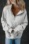 Explore More Collection - Half Zip Long Sleeve Sweatshirt