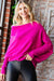 Explore More Collection - First Love Full Size Asymmetrical Hem Dolman Sleeve Sweater