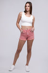 Explore More Collection - Acid Washed Frayed Cutoff Hem Shorts