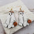 Halloween White Ghost Earrings