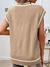 Explore More Collection - Cable-Knit V-Neck Sweater Vest