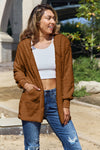 Explore More Doorbusters - Full Size Teddy Hooded Jacket with Pockets