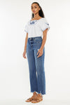 Explore More Collection - Kancan Full Size High Rise Slim Wide Leg Jeans