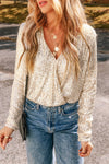 Explore More Collection - Sequin Long Sleeve Bodysuit