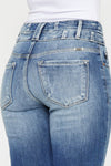 Explore More Collection - Kancan High Rise Wide Waistband Flare Jeans