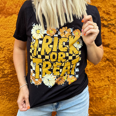 Explore More Collection - Trick Or Treat Checker Soft Graphic Tee