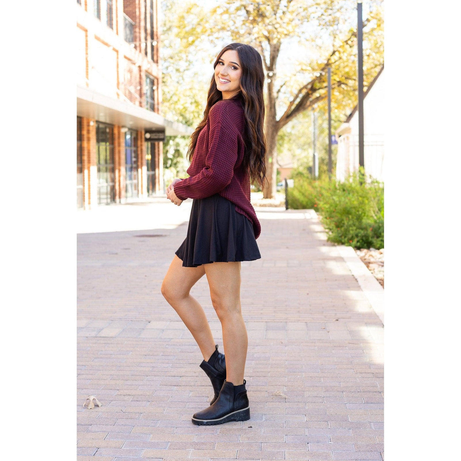 The Brielle Black Skort