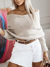 Explore More Collection - Long Sleeve Cropped Knit Top