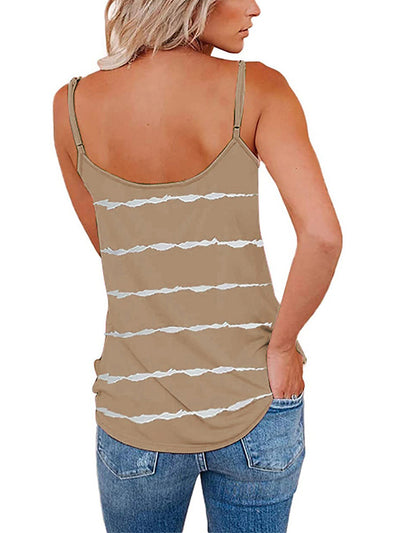 Explore More Collection - Full Size Striped V-Neck Cami