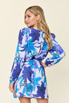 Explore More Collection - Double Take Full Size Floral Long Sleeve Romper with Pockets