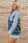 Explore More Collection - Pocketed Button Up Long Sleeve Denim Jacket