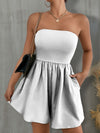 Explore More Collection - Pocketed Tube Wide Leg Romper