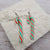 Christmas Candy Cane Sweet Earrings: Green