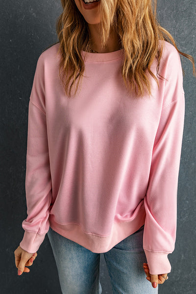 Explore More Collection - Round Neck Dropped Shoulder Sweatshirt