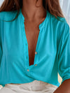 Explore More Collection - Half Button Notched Half Sleeve Blouse