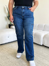 Explore More Collection - Judy Blue Full Size High Waist Straight Cargo Jeans