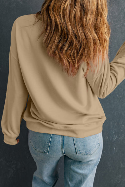 Explore More Collection - Round Neck Dropped Shoulder Sweatshirt