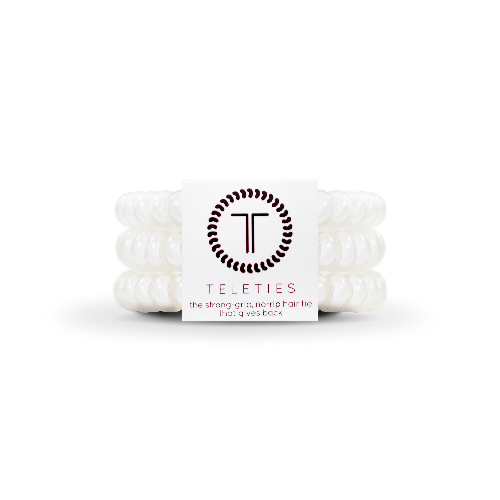 Coconut White - Small Spiral Hair Coils, Hair Ties, 3-pack: Small -  Teleties