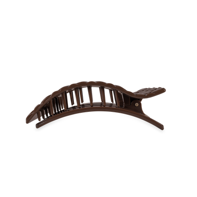 Flat Rectangle Hair Clip | Medium | Truly Taupe Quilted