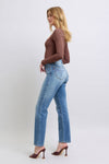 Explore More Collection - Judy Blue Full Size Wash Thermal Straight Jeans with Pockets