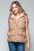 Explore More Collection - Snobbish Snap and Zip Closure Hooded Vest