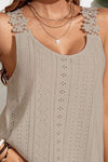 Explore More Collection - Lace Detail Scoop Neck Tank