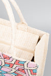 Explore More Collection - Flower Straw Weave Tote Bag