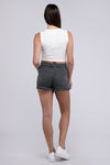 Explore More Collection - Acid Washed Frayed Cutoff Hem Shorts