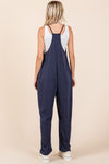 Explore More Collection - Mittoshop Patch Pocket Wide Leg Sleeveless Jumpsuit