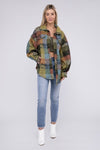 Explore More Collection - Loose Fit Buttoned Down Check Shirt Jacket