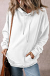 Explore More Collection - Drawstring Pocketed Long Sleeve Hoodie