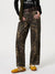 Explore More Collection - Leopard Straight Jeans with Pockets