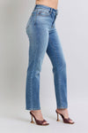 Explore More Collection - Judy Blue Full Size Wash Thermal Straight Jeans with Pockets