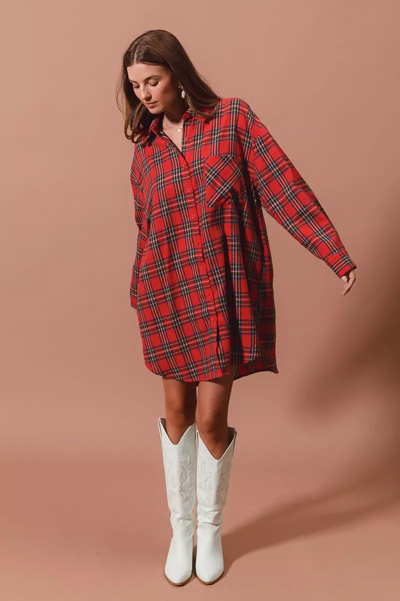 Christmas Dress Tartan Dress Plus Size Explore More Collection So Me Christmas Checker Plaid Button Up Shirt Dress Red Multi S Christmas Dress Tartan Dress Plus Size Explore More Collection So Me Christmas Checker Plaid Button Up Shirt Dress Red Multi S