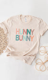 Explore More Collection - Multicolor Pastel Hunny Bunny Graphic Tee