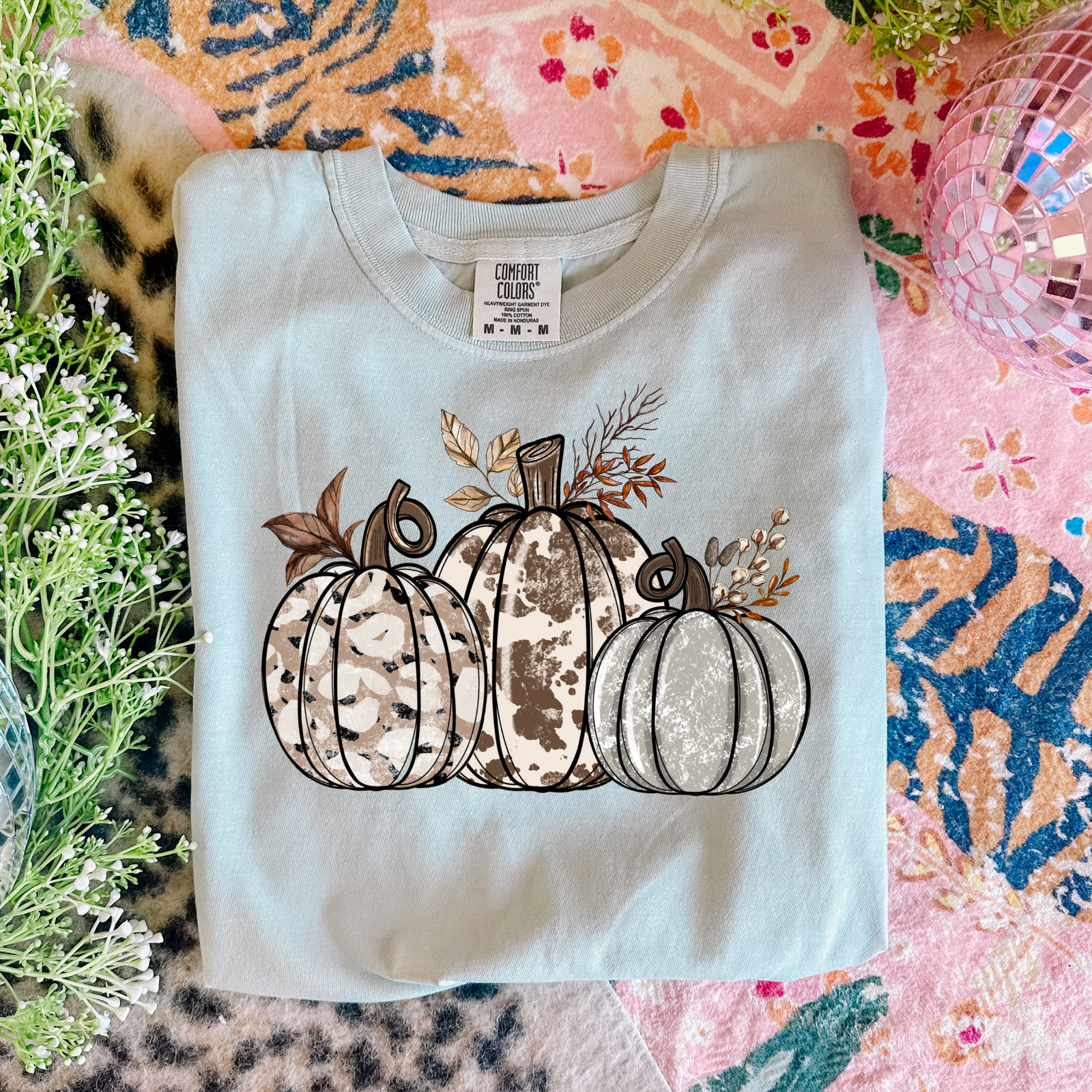 Explore More Collection - Ivory Pumpkins Graphic Tee