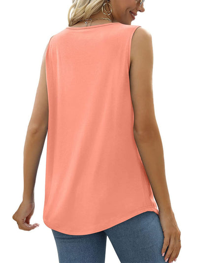 Explore More Collection - Ruched Square Neck Tank