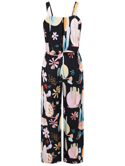 Explore More Collection - Printed Wide Strap Top and Pants Set