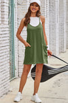 Explore More Collection - Scoop Neck Cami Dress and Shorts Set - 2pcs