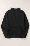 Explore More Collection - Half Zip Long Sleeve Sweatshirt