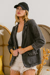 Explore More Collection - BiBi Single Breasted Washed Denim Blazer