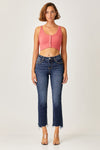 Explore More Collection - Risen Full Size Frayed Hem Cropped Straight Jeans