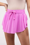 Explore More Collection - Ruffle Hem Tennis Skirt with Hidden Inner Pockets