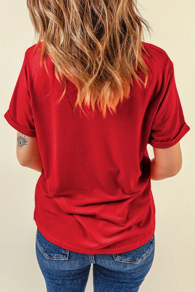 Explore More Doorbusters - MERRY CHRISTMAS Round Neck Short Sleeve T-Shirt