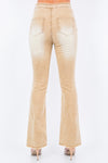 Explore More Collection - American Bazi V-Cut Ruched Flare Pants