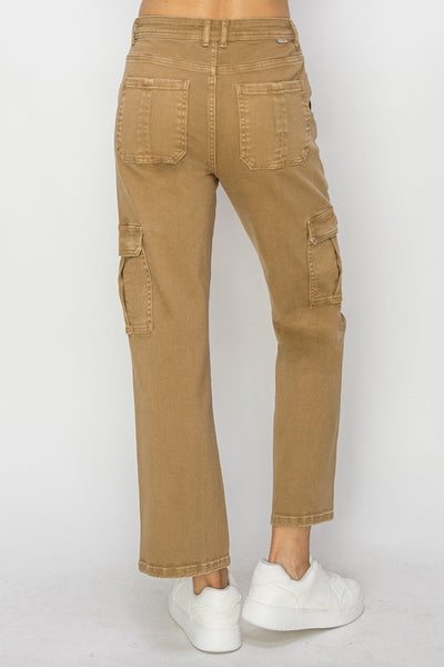 Explore More Collection - Risen Full Size High Rise Cargo Jeans