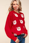 Explore More Collection - Haptics Santa Sparkle Brushed Sweater